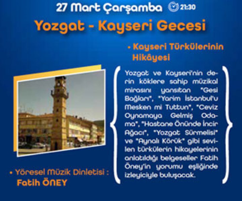 Yozgat - Kayseri Gecesi